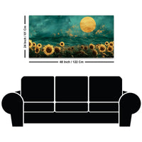 Abstract Sunflower Canvas Painting for Home & Office