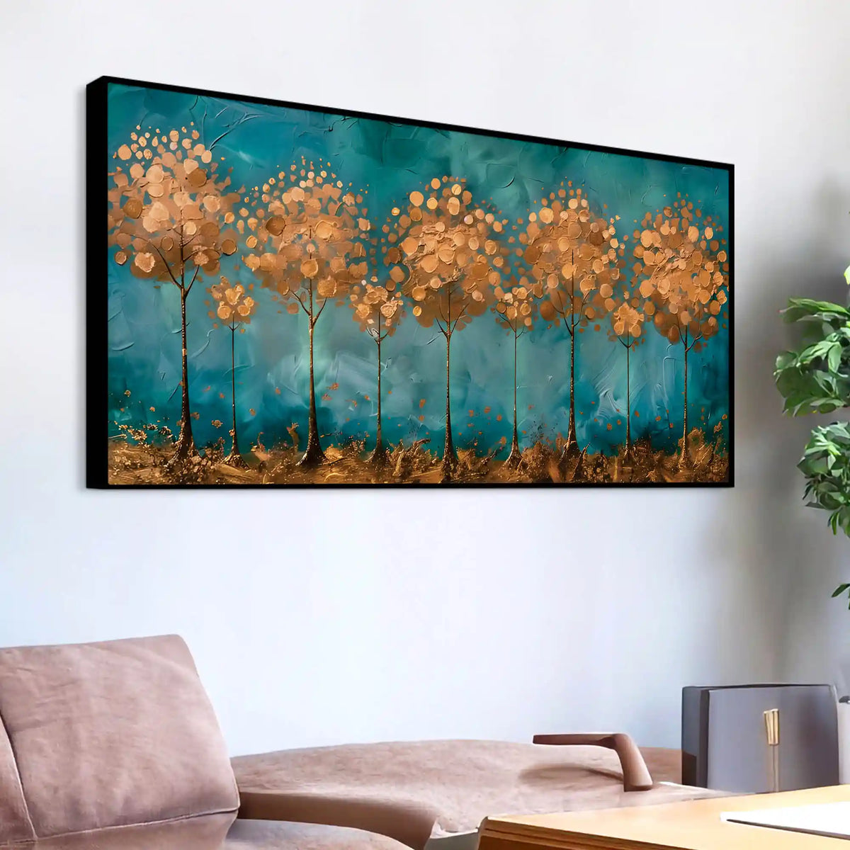Abstract Tree Canvas Wall Art Painting for Living Room
