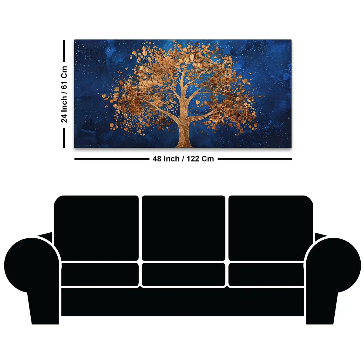 Abstract Tree Nature Wall Art Canvas Painting