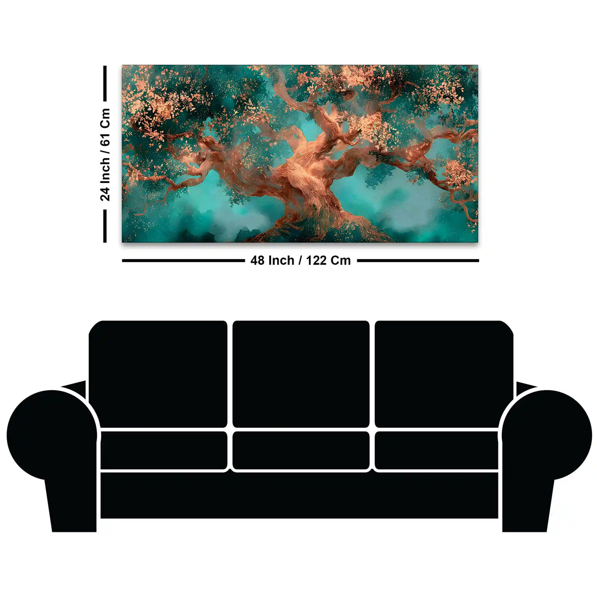 Abstract Tree of Life Wall Art Canvas Wall Painting