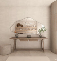 Abstract Wall Mirror in Flowing Shape Design