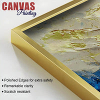 Abstract White Horse Canvas Painting