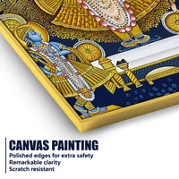 Antique Lord Shrinathji Pichwai Styled Canvas Wall Painting