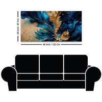Artistic Abstract Canvas Painting for Elegant Living Room