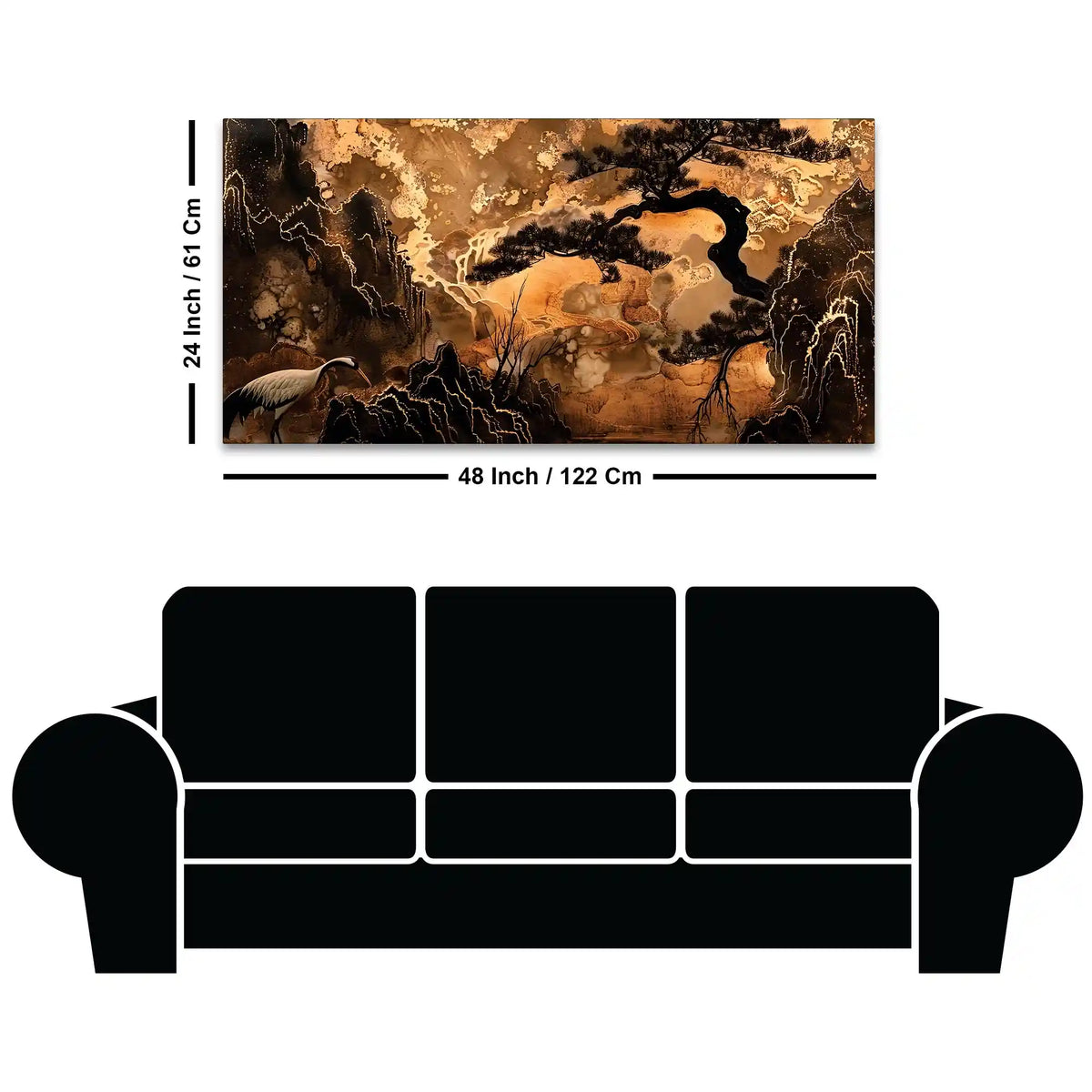 Artistic Abstract Canvas Wall Art Painting for Home Decor