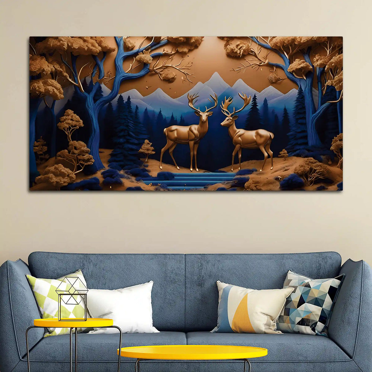 Artistic Abstract Canvas Wall Art Painting for Modern Decor