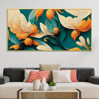 Artistic Abstract Floral Canvas Wall Painting