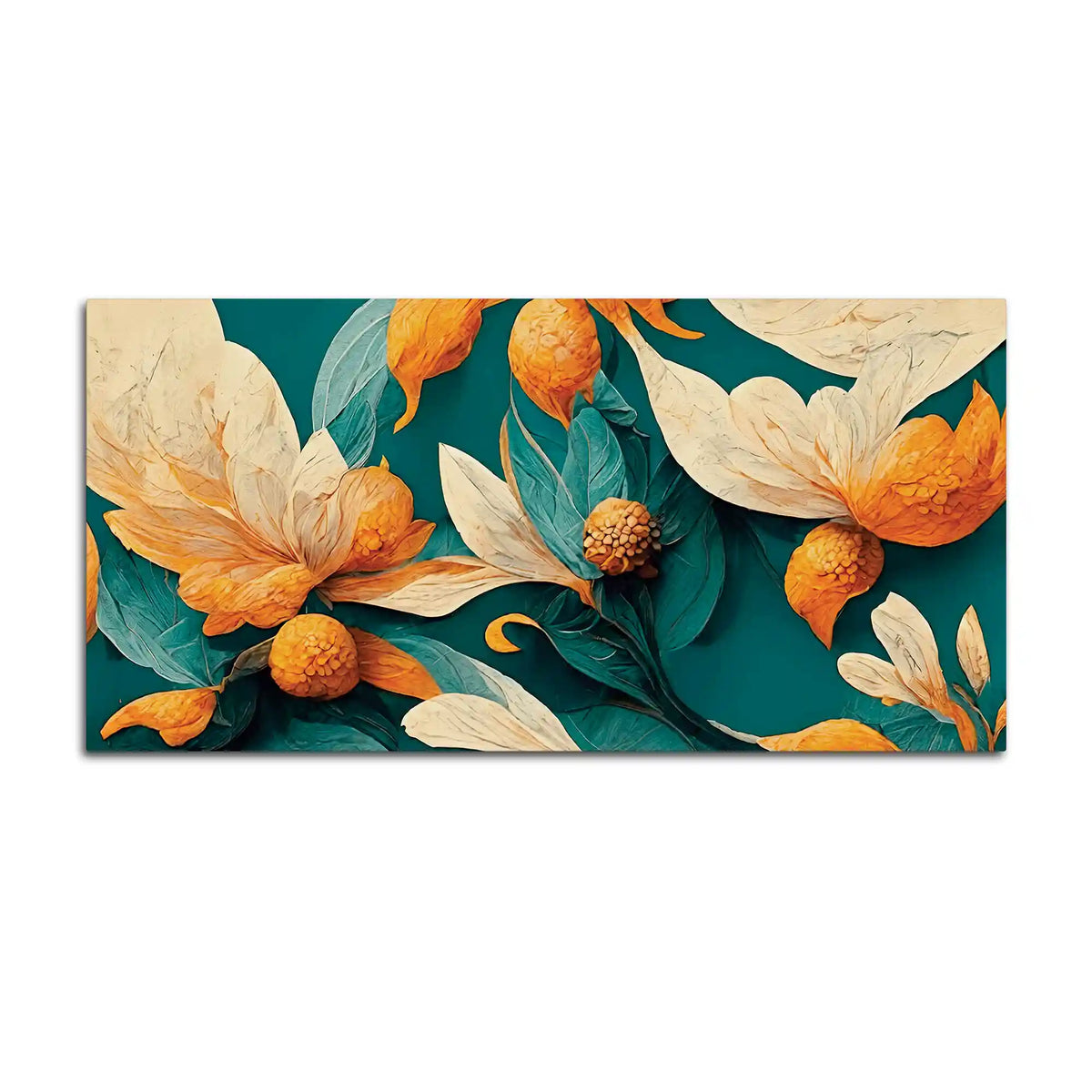 Artistic Abstract Floral Canvas Wall Painting