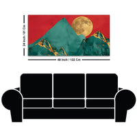 Artistic Abstract Moon Mountain Canvas Wall Art Painting