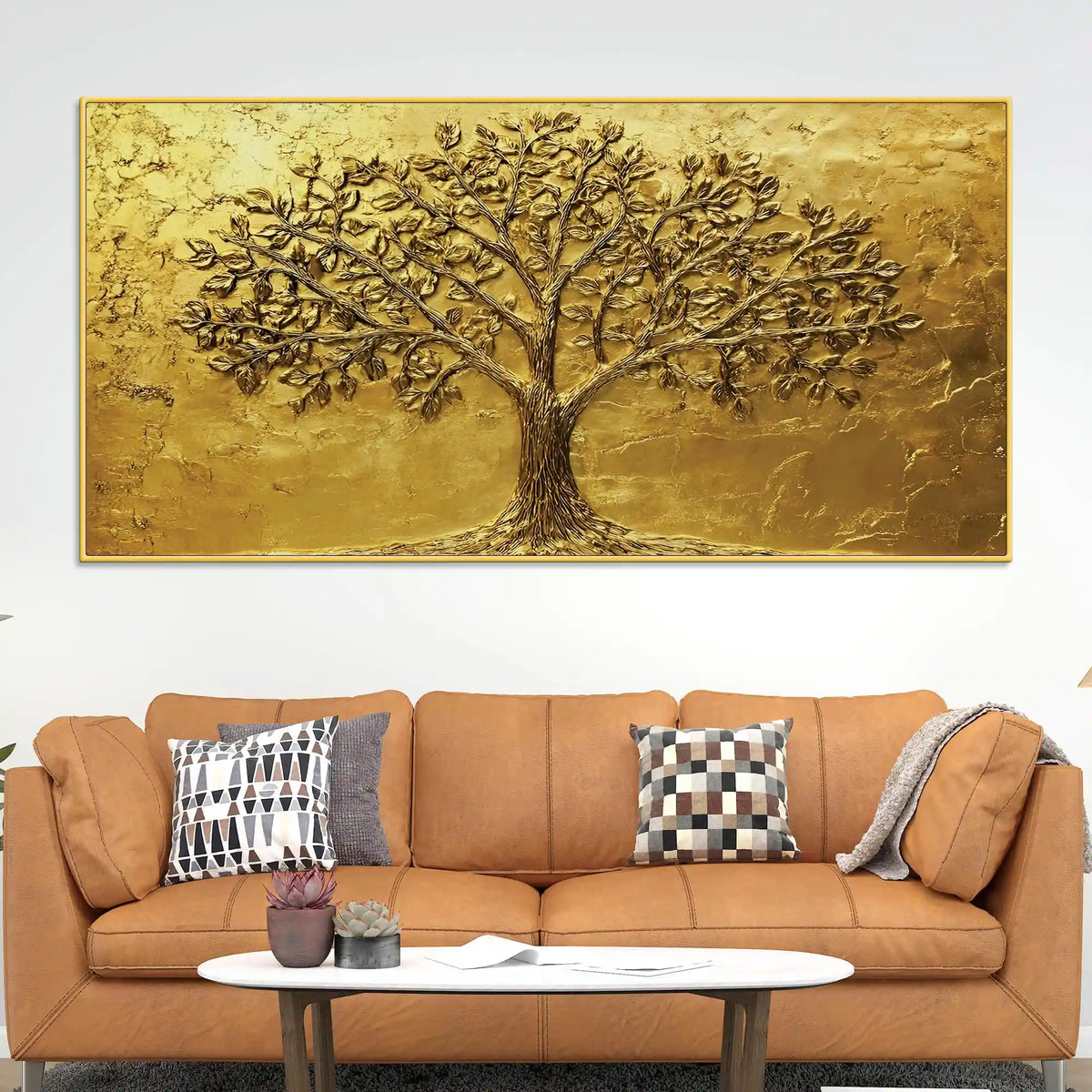 Artistic Abstract Tree of Life Canvas Wall Painting