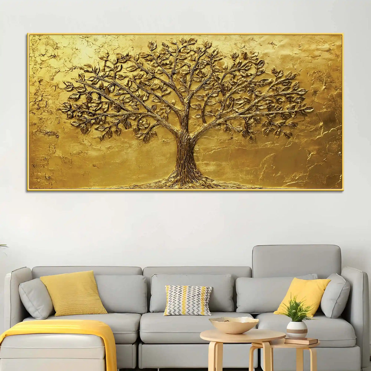 Artistic Abstract Tree of Life Canvas Wall Painting