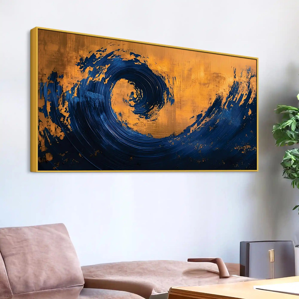 Artistic Abstract Wave Canvas Wall Painting