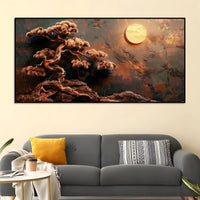 Artistic Bonsai Tree Canvas Abstract Painting