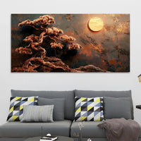 Artistic Bonsai Tree Canvas Abstract Painting