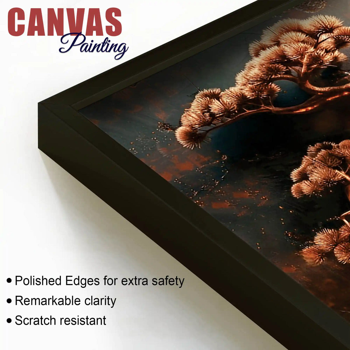 Artistic Bonsai Tree Canvas Abstract Painting