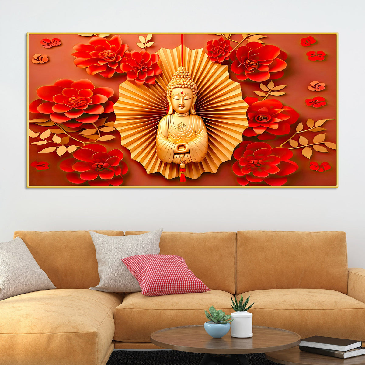 Artistic Buddha Canvas Painting for Premium Wall Decor