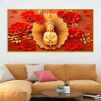 Artistic Buddha Canvas Painting for Premium Wall Decor