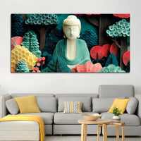 Artistic Buddha Wall Painting – Contemporary Spiritual Art