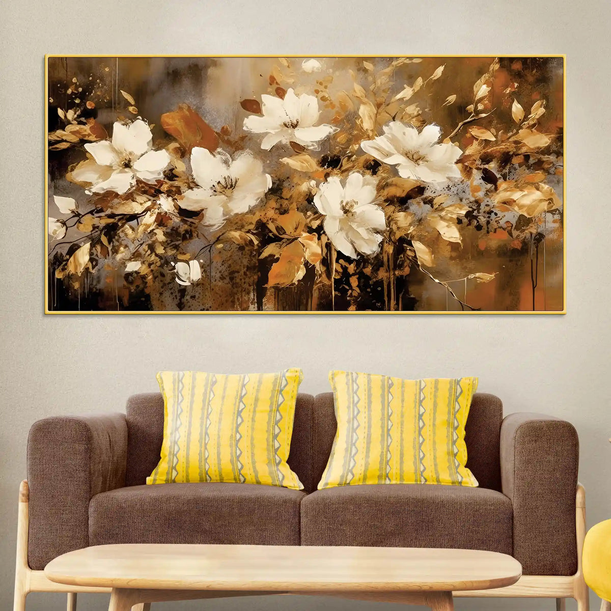 Artistic Floral Canvas Wall Décor Painting for Home Décor