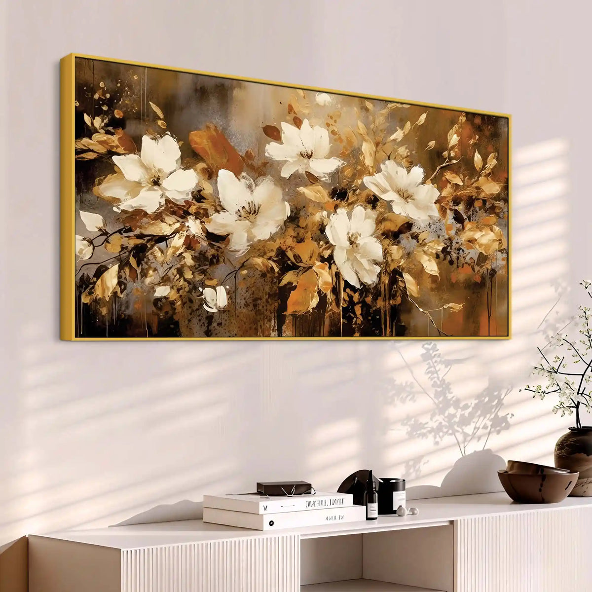 Artistic Floral Canvas Wall Décor Painting for Home Décor