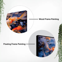 Artistic Koi Fish Canvas Wall Painting for Modern Decor