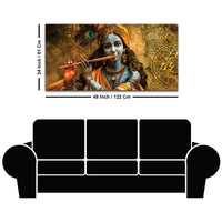 Artistic Lord Krishna Painting on Premium Canvas for Home