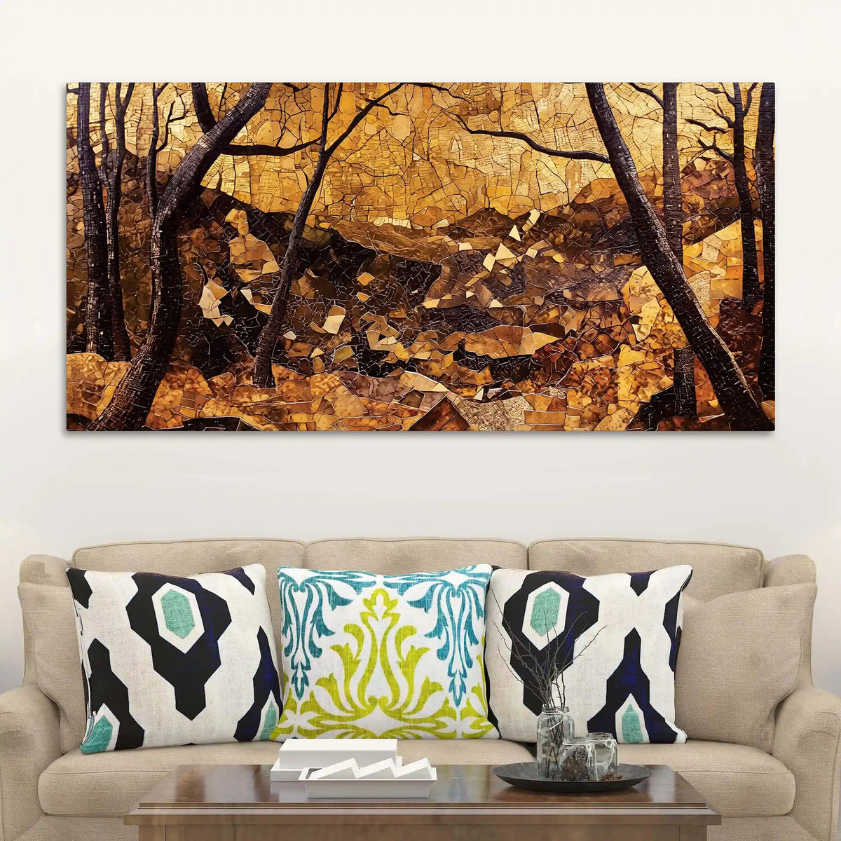Artistic Luxury Wall Decor Forest Canvas Painting