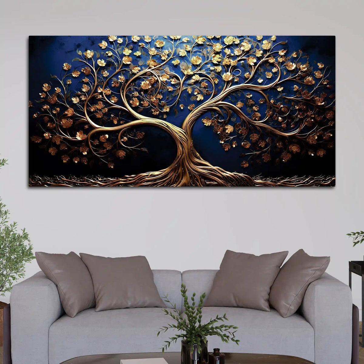 Artistic Modern Tree of Life Canvas Painting for Living Room