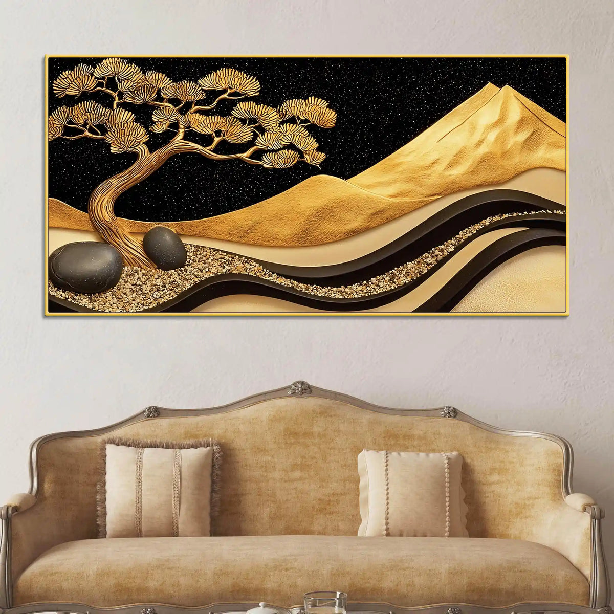 Artistic Nature Theme Abstract Canvas Wall Painting for Décor