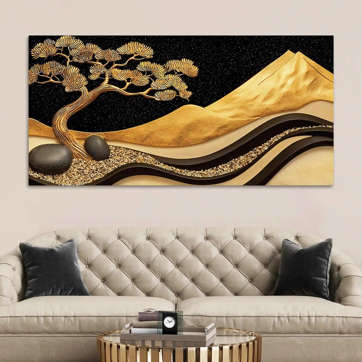 Artistic Nature Theme Abstract Canvas Wall Painting for Décor