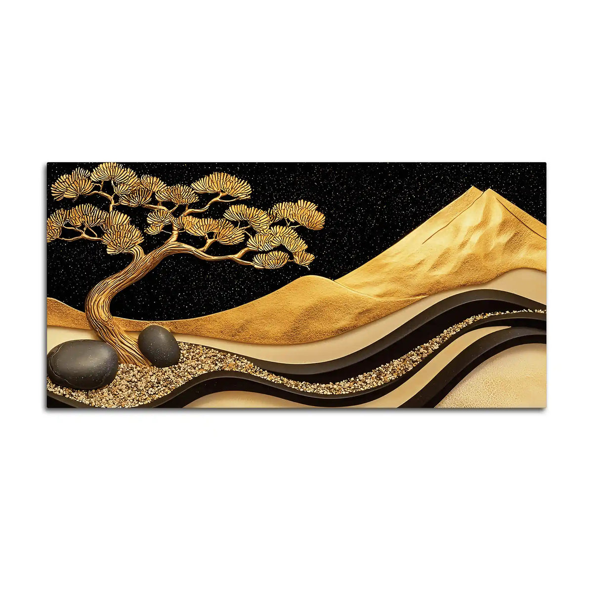 Artistic Nature Theme Abstract Canvas Wall Painting for Décor