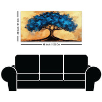 Artistic Nature Tree Canvas Wall Abstract Painting for Modern Decor