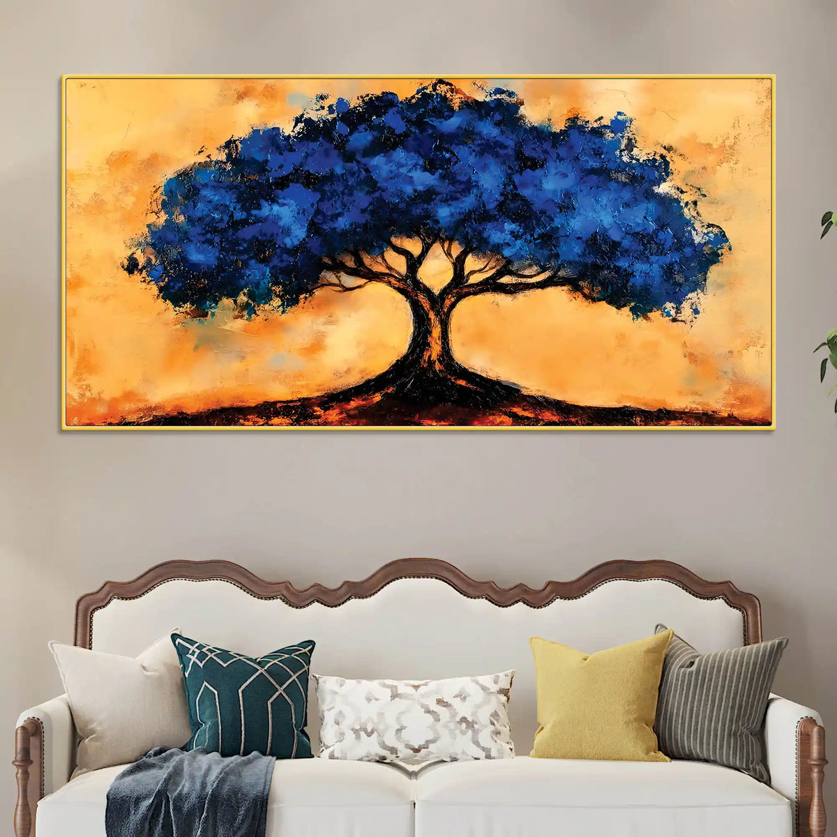 Artistic Tree Canvas Wall Art Painting for Home Decor