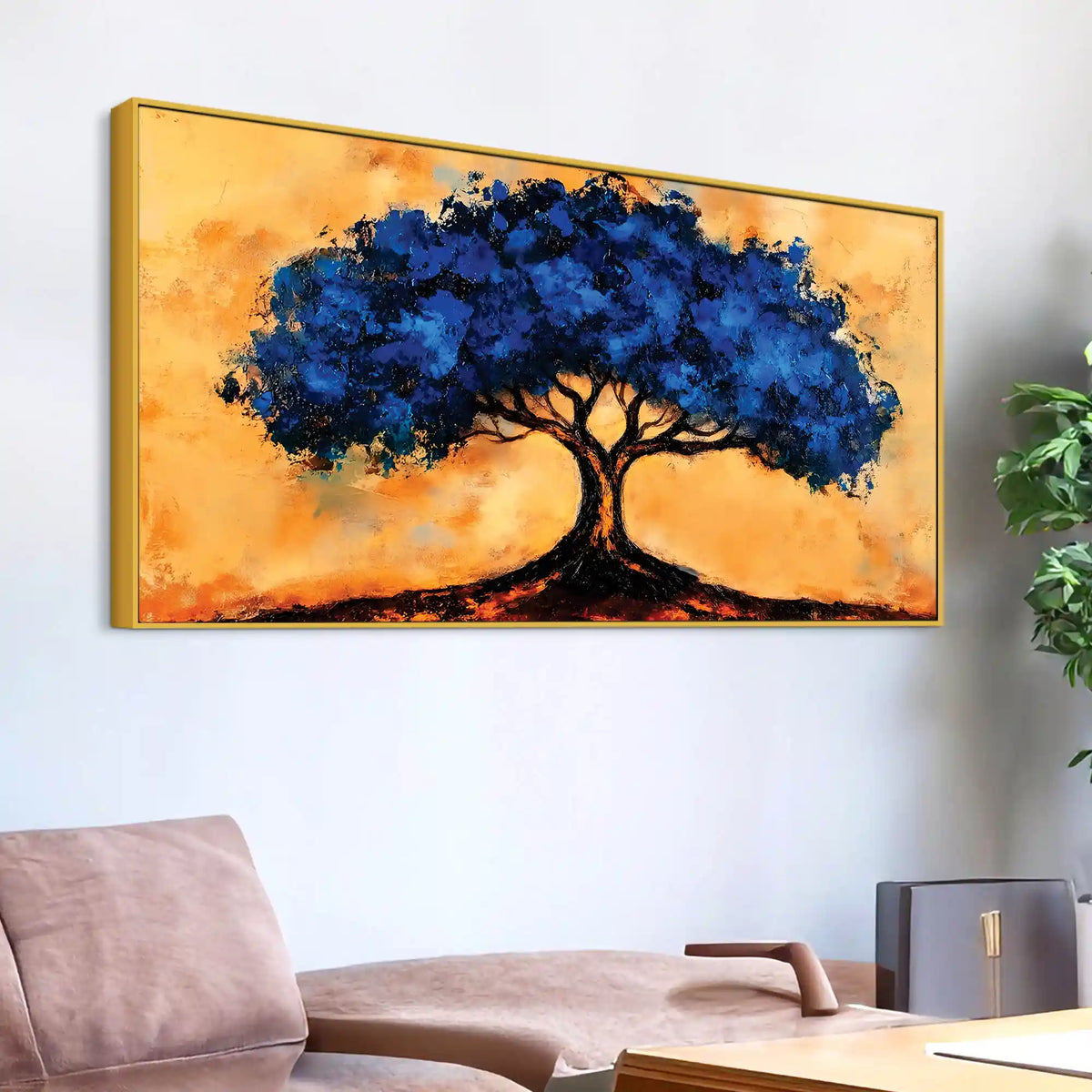 Artistic Tree Canvas Wall Art Painting for Home Decor