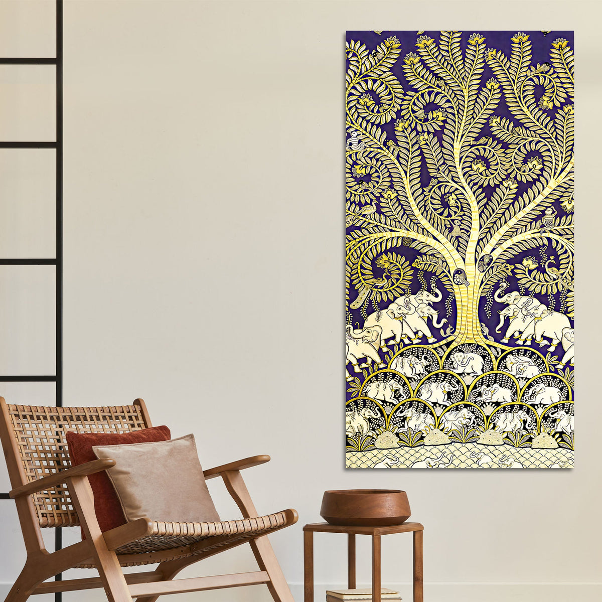 Artistic Tree of Life Canvas Painting | Luxury Indian Wall Art