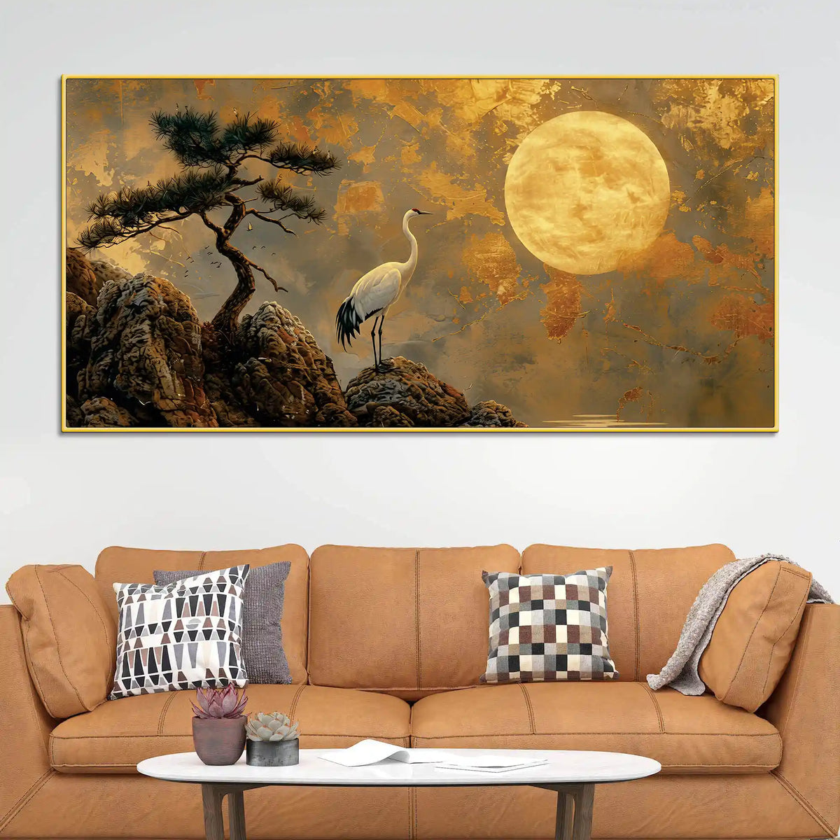 Artistic Zen Wall Art Abstract Canvas Painting for Modern Interiors