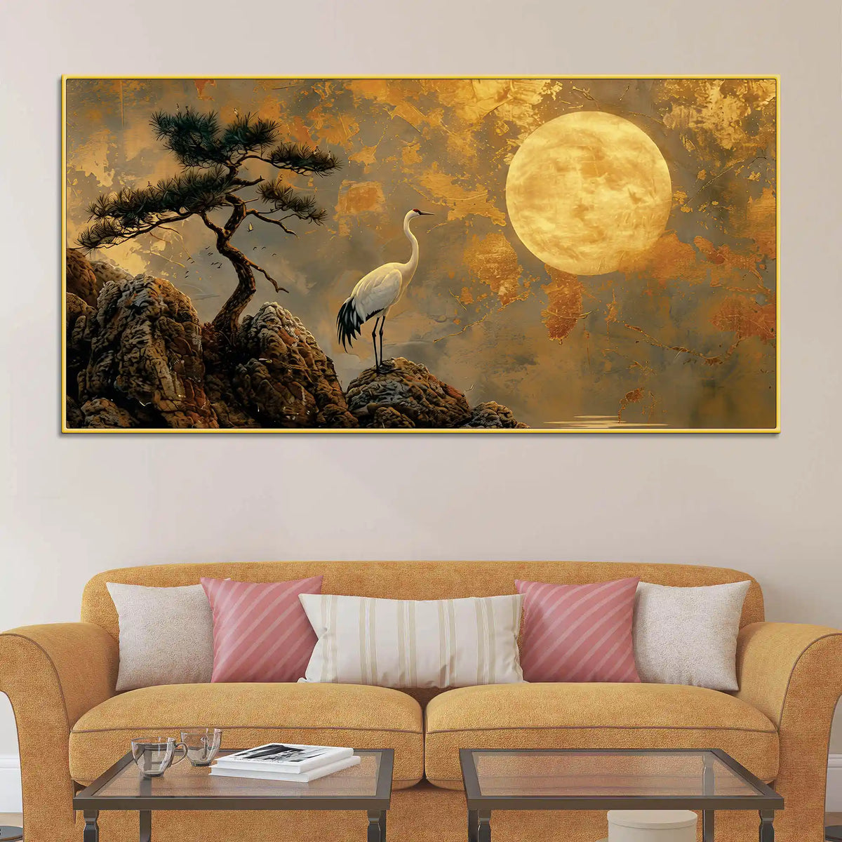 Artistic Zen Wall Art Abstract Canvas Painting for Modern Interiors