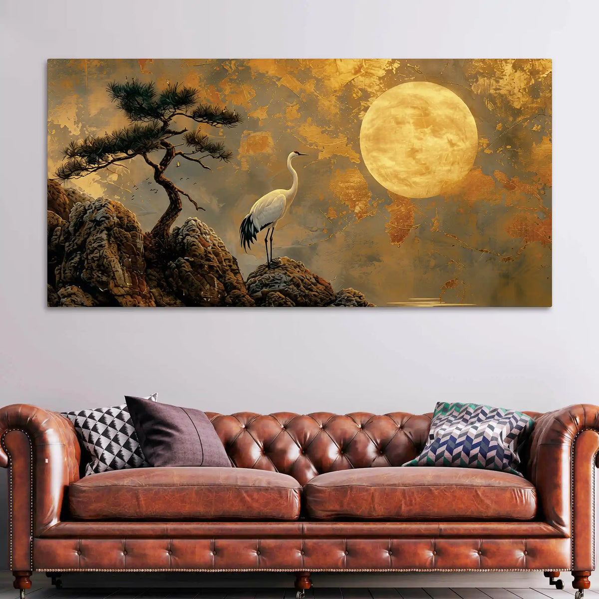 Artistic Zen Wall Art Abstract Canvas Painting for Modern Interiors
