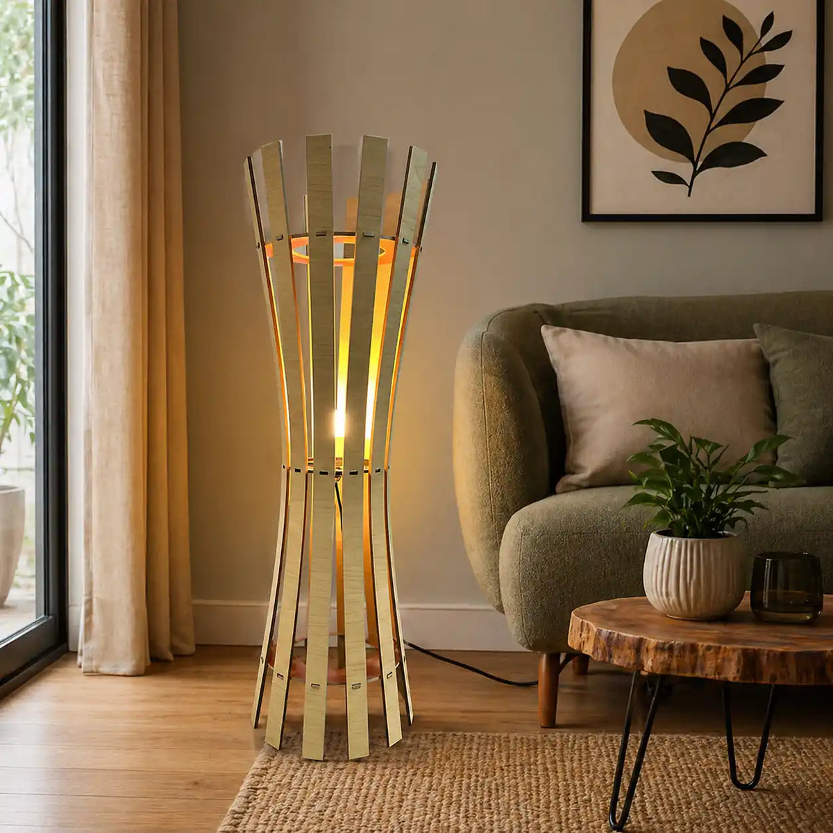 Attractive Design Floor Lamp with Unique Pattern For Living Room, Bedroom
