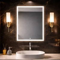 AuraGlow Illuminated Mirror Cabinet with Backlit LED and Storage