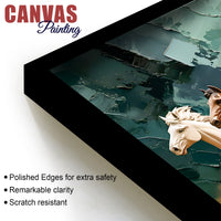Auspicious Canvas wall Painting of Seven Running Horses