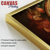 Auspicious Lord Ganesha Canvas Wall Painting for Prosperity and Wisdom – Modern Spiritual Wall Decor