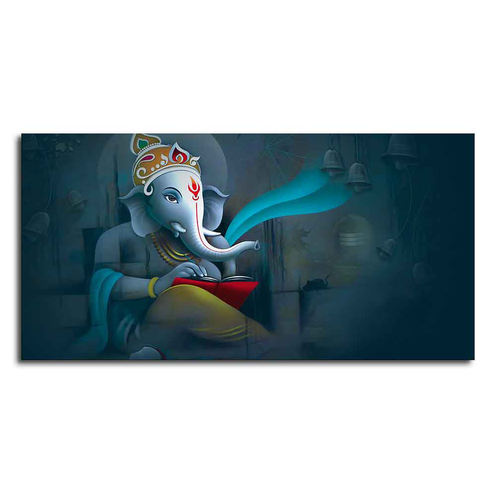 Shri Ganpati Ganesha Canvas Wall Painting