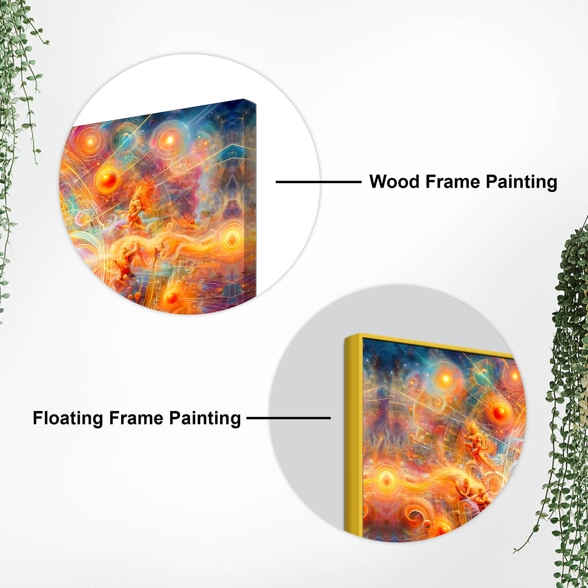 Bajrangbali Hanuman Cosmic Canvas Painting – Sacred Energy Decor
