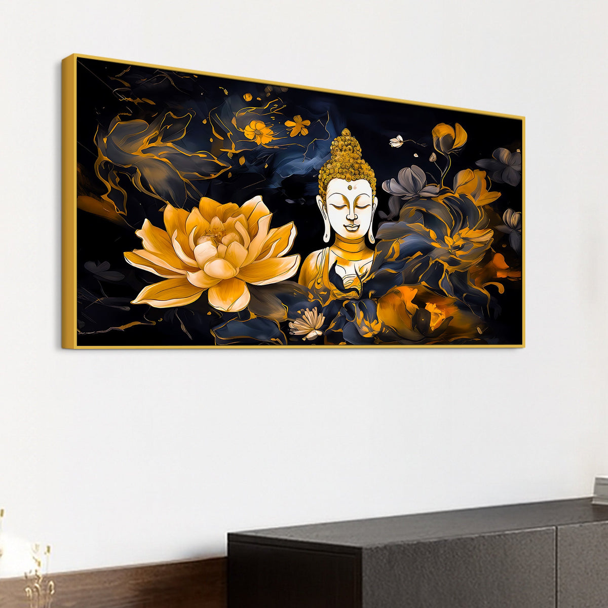 Beautiful Buddha Canvas Painting for Bedroom Wall Décor
