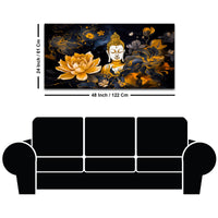 Beautiful Buddha Canvas Painting for Bedroom Wall Décor