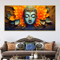 Beautiful Buddha Wall Painting for Modern Home Décor