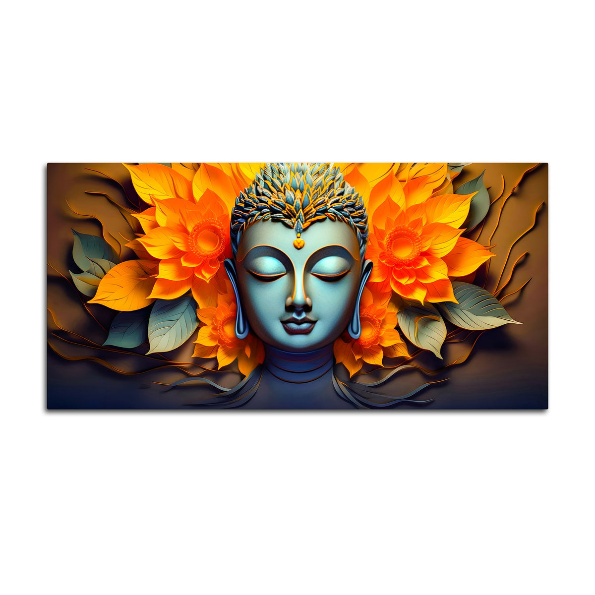 Beautiful Buddha Wall Painting for Modern Home Décor