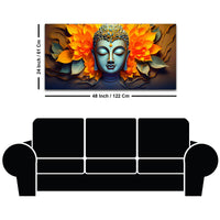 Beautiful Buddha Wall Painting for Modern Home Décor
