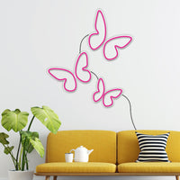 Beautiful Butterflies Neon Sign LED Light Set of 3